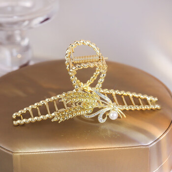 兴颖高档头发夹子发夹女后脑勺2023年发抓大号七夕礼物送男女友麦穗