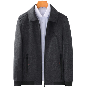 南极人中老年男装春秋装爸爸休闲外套夹克衫老人春季爷爷上衣服男士