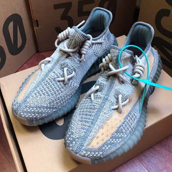 官方旗舰椰子鞋男350芝麻灰满天星官网旗舰男士休闲鞋 灰蓝(高版本)