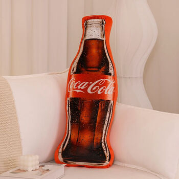 名创优品仿真可乐抱枕毛绒玩具床上睡觉夹腿玩偶生日礼物饮料个性创意