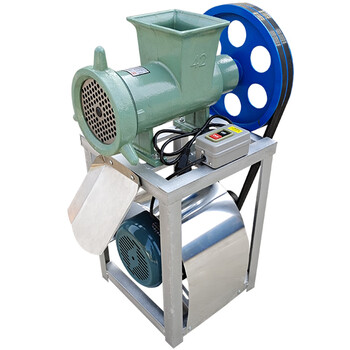 42大型电动绞肉机商用养殖场绞鸡架机绞鱼机碎骨机打辣椒机和面机 42