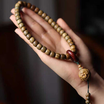 手串19-20mm左右姜黄皮高密度盘玩文玩佛珠念珠男女士手链距离结束01