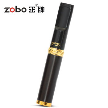 ZOBO正牌粗细双用黑檀木清洗型过滤烟嘴礼盒装ZB-220