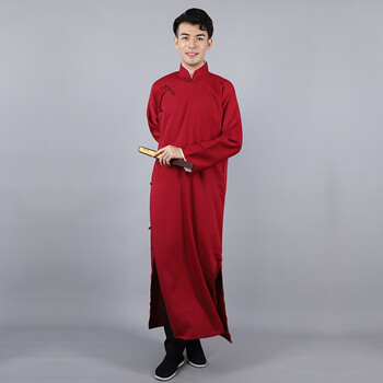 小品相声表演服装四季款中国风民国长衫中式长袍马褂男女伴郎演出服酒