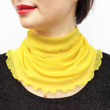阖荁夏天护颈椎的套脖围脖女套头小丝巾春秋百搭假领子女广场舞套 4号