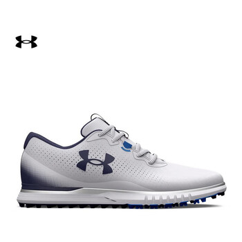 安德玛ua春夏glide2男子运动高尔夫软钉鞋3026402白色10040