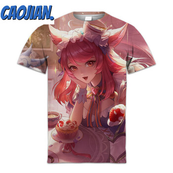 国潮男装联名无性别重磅王者荣耀游戏衣服男装短袖t恤男春夏装中学生