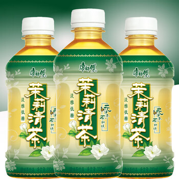 康师傅茉莉清茶330ml网红迷你小瓶装茶饮料果味水饮品整箱果茶 [整箱