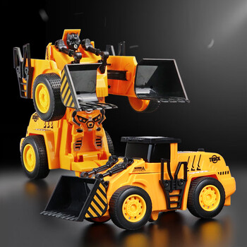 鹿凌青推土机玩具大号酷炫变形铲车工程车儿童工程车玩具车惯性压路机
