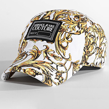 jeans couture送礼 【现货】范思哲男女同款蓝色巴洛克花纹饰棒球帽子