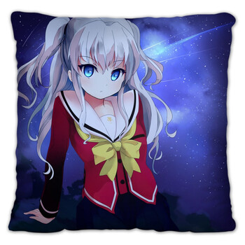 灵动创想友利奈绪夏洛特抱枕双面周边diy动漫卡通二次元周边男女生日