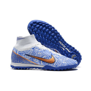 aj足球鞋刺客男女c罗高帮15代草地长钉鞋学生fg碎钉tf中帮训练专用