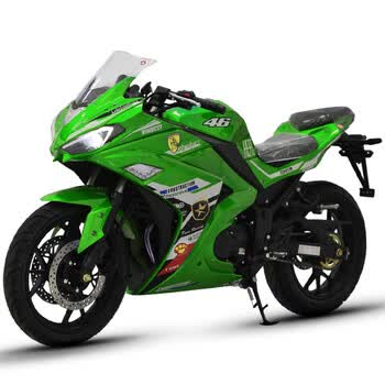 r3小忍者地平线赛车400cc可上牌可改装abs街跑电动跑车v6电摩 绿色 国