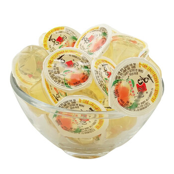 喜之郎果冻 乳酸水果橙果冻500g散装 多种口味 (水蜜桃味水果果冻)
