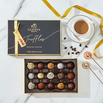 歌帝梵godiva巧克力礼盒装15颗松露巧克力手工夹心纯可可脂高档零食