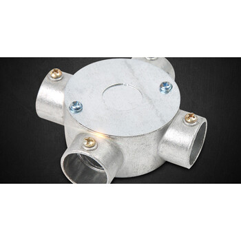 镀锌kbg线管接线盒 铝合金顶丝盒20 25快速连接三通穿线盒 20角通