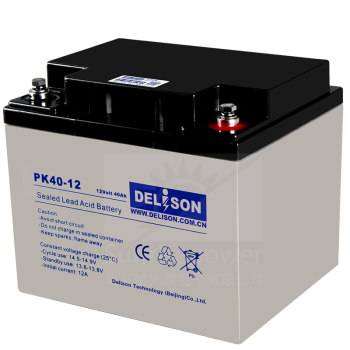 UPS电源专用PK40-12德利森工业级铅酸免维护蓄电池12V40AH PK40-12