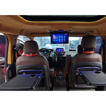 qefh商务车改装新奔驰威霆vito唯雅诺大通gl8座椅靠背塞纳折叠小桌板