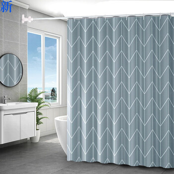 浴室帘卫浴帘加厚防霉浴帘布浴罩淋浴隔断防水帘洗澡窗帘卫生间平行