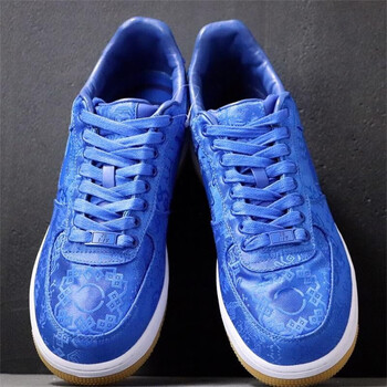 帅电clotaf1蓝丝绸冠希联名男女运动鞋空军板鞋cj5290400蓝丝绸45