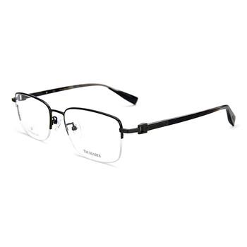 trussardi杜鲁萨迪眼镜框男经典商务半框纯钛近视眼镜架vtr1051s002bs