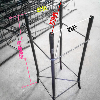 鹤齐宸路灯钢筋笼地预埋件地笼监控杆热弯预埋件庭院灯太阳能立杆基础