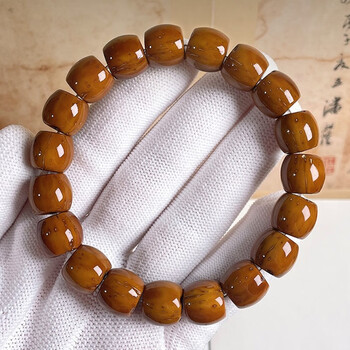 银驾稀有直切紫金鼠菩提手串男光珠文玩实心原籽绕指柔盘玩佛珠女