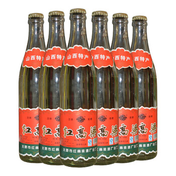 山西红高粱白酒 53度红高粱酒53度06年山西纯粮食白酒年份窖藏老 53度