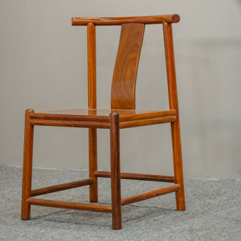 形素实木椅子非洲进口黄檀座椅椅子靠背明式家具小椅子书房实木办公椅