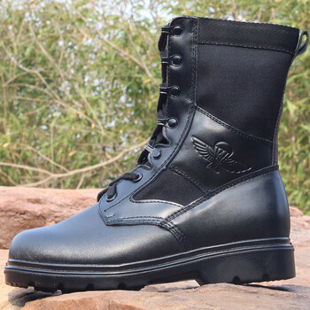 伞兵作战靴超轻伞鞋空降兵飞行靴黑色战术靴男训练伞鞋 06伞兵靴超轻