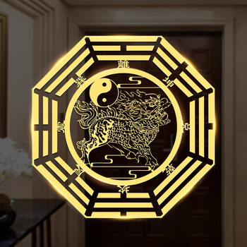 2八卦五帝钱 八卦麒麟 大门对电梯