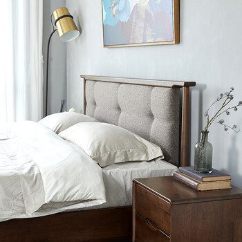 lago 床 yama雅玛实木床北欧日式全实木软靠双人床进口1.5米/1.