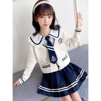 小学生10女岁春装套装年洋气大童套裙时髦衣服十岁少女孩子学院风春天