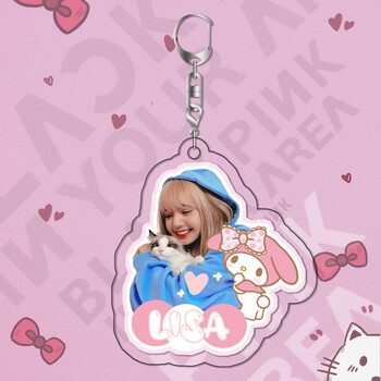 blackpink周边钥匙扣lisa jisoo rose jennie同款应援挂件 lisa钥匙扣