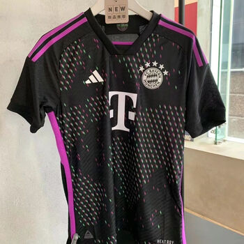 糜鹰新款拜仁球衣2324赛季客场球员版9号凯恩25号穆勒同款球衣球员版