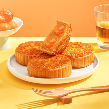 双黄莲蓉月饼200g蛋黄莲蓉广式散装月饼大月饼团购新鲜中秋自食