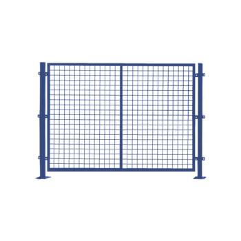金蝎 仓库隔离网车间护栏网工厂设备防护网快递分拣隔断网机器护栏网 蓝色 2.0米高*1.2米宽/一张网一根柱