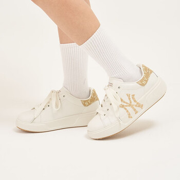 美职棒(mlb)官方 男女老花标板鞋 ny休闲低帮厚底增高鞋子23新款 3a