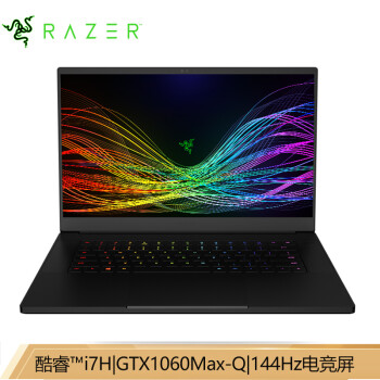 (Razer)15Ӣ 15.6Ӣᱡխ߿ϷʼǱԣi7-8750H 16G 512G  GTX1060 Max-Q 144Hz