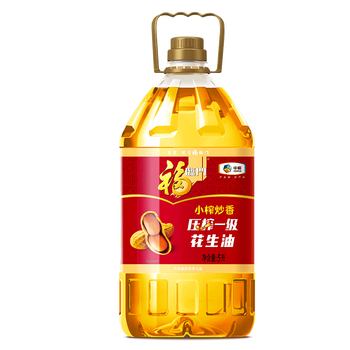 福临门 小榨炒压榨一级花生油5l食用油 小榨炒香花生油5升
