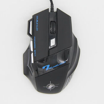 罗技(logitech)七彩呼吸灯光效有线游戏鼠标7个按键4档dpi可lol dnf