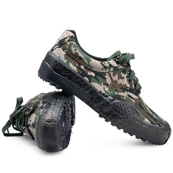 探路者(toread)迷彩球鞋男女军训低帮帆布鞋工地劳保胶鞋跑步鞋 老式