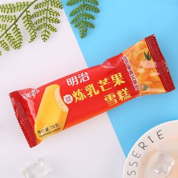 明治炼乳芒果雪糕水果冰激凌78g袋装冰糕冰淇淋20盒