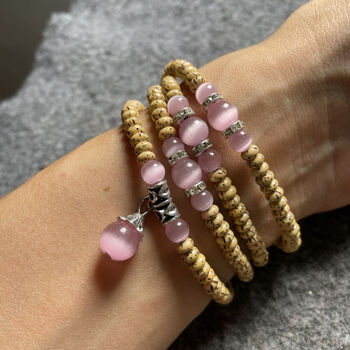 逸喜缘 陈籽星月菩提108颗 全配饰海南正月鸡油黄星月菩提子佛珠 3*5