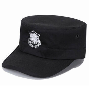 zfak新式便帽保安帽鸭舌帽作训帽男款通用酒店物业门卫黑色太阳棒球帽