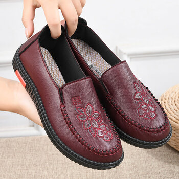 aseblarm布鞋软底舒适妈妈鞋防滑单鞋中老年人防水平底太太奶奶鞋9202