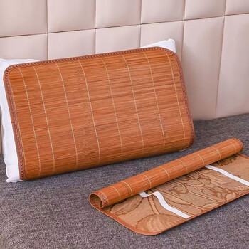 凉席枕片夏季碳化披片竹枕片枕席枕套凉席枕披光滑枕头席子单双个