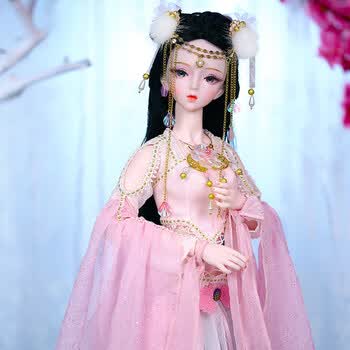 德必胜娃娃古装娃娃三国小乔3分女娃60cm关节娃娃古风娃娃bjd娃娃西翼