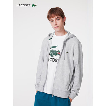 lacoste法国鳄鱼男装23秋季新款百搭休闲连帽开衫卫衣男sh2566cca