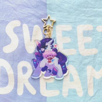 小马宝莉钥匙扣mlp彩虹小马宝莉原创同人周边主角全员异形扣钥匙扣